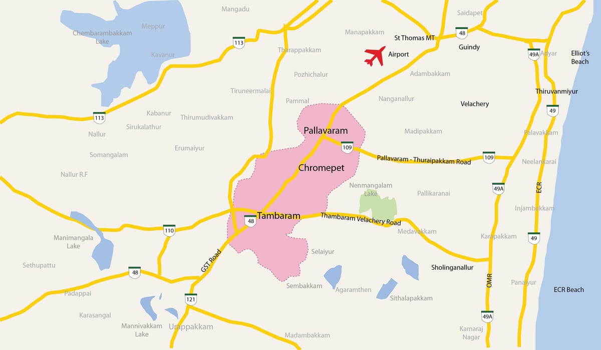 karta Тамбарам Chennai