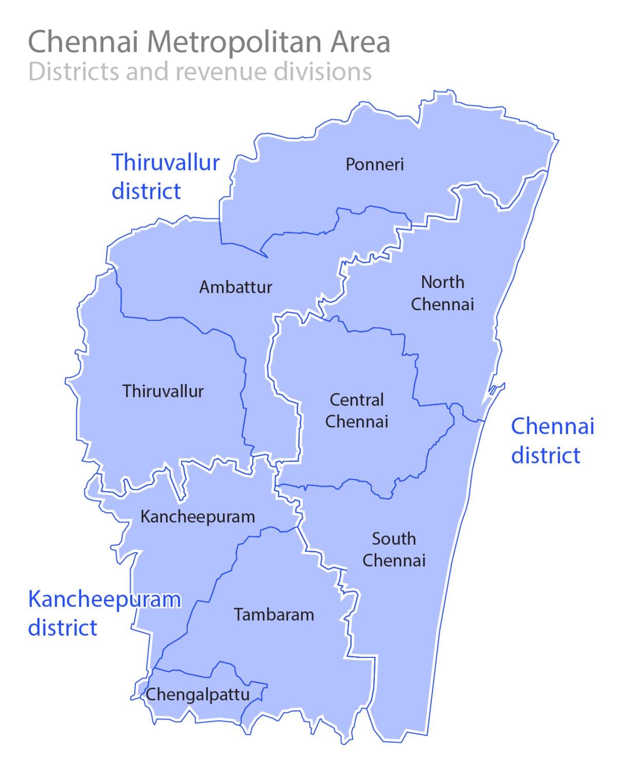 Granica chennai karti