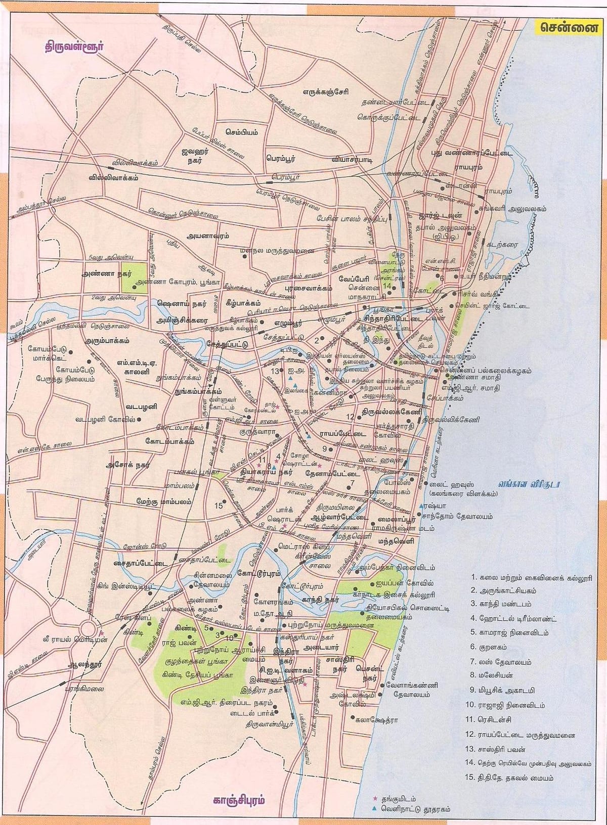karta rute Chennai