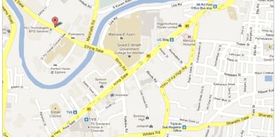 Anna Salai grada Chennai karti