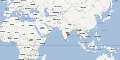 Chennai na karti svijeta