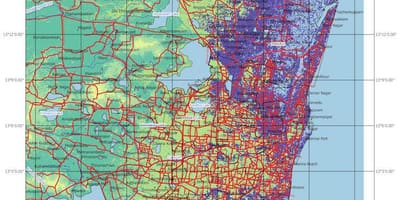 Karta poplave u Chennai