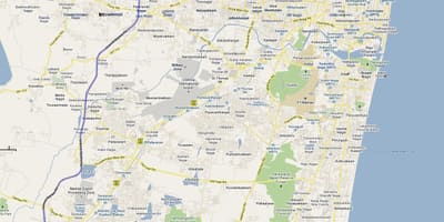 Karta rute Chennai