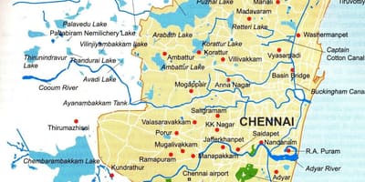 Tel chennai vode na karti