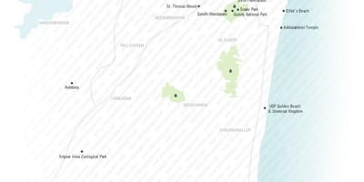 Turistička karta Chennai